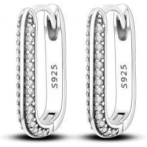 Boucles D'oreilles Créoles En Argent Sterling 925 Pour Femme,Hypoallergéniques,Style Huggie.[X509] - Neuf