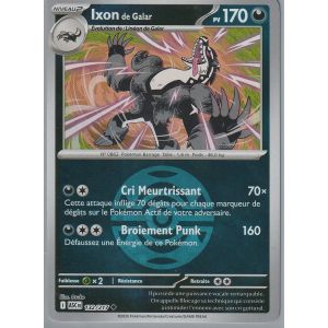 Carte Pok&eacute;mon - Ixon De Galar - 132/217 - Reverse Pok&eacute; Ball - H&eacute;ros Transcendants - Neuf