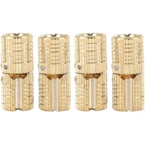 Pi&egrave;ces/paquet Armoire en Laiton de Cuivre, Petites Charni&egrave;res de Baril Charni&egrave;res de Baril Bo&icirc;te-cadeau de Travail du Bois Charni&egrave;re de Baril Dissimul&eacute;e 8Mm Angle D'ouverture - Neuf