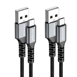 KALANKA-C&acirc;ble Micro USB 3M Lot de 2, USB 2.0 &agrave; C&acirc;ble Micro USB &agrave; Charge Rapide cordon tress&eacute; de nylon compatible avec Android, Galaxy S7 / S6, PS4, Kindle, Xbox One,LG et autres appareils micro - Neuf