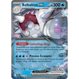 Carte Pokémon - Balbalèze Ex - 065/182 - Ultra-Rare - Ev10 Rivalités Destinées - Neuf