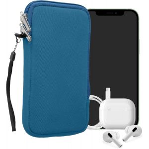 Housse Universelle Smartphone - Pochette De Protection 17,2 X 8,4 Cm Pour T&eacute;l&eacute;phone Portable Xl - 6,7/6,8"" En N&eacute;opr&egrave;ne Bleu Radieux - Neuf