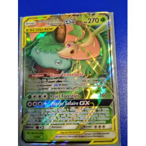 Carte Pok&eacute;mon Fran&ccedil;aise Gx .. Gx 1 /236 Florizarre Et Vipelierre &Eacute;clipse Cosmique - Neuf