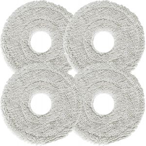 Chiffon De Nettoyage Pour Mova P50 Pro Ultra Robot Aspirateur Pièce De Rechange, Accessoires De Rechange De Chiffon Lavable En Microfibre -4 Pièces[SSE7112664] - Neuf
