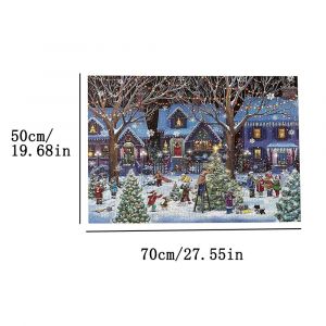 Puzzle 1000 pièces du calendrier de l'Avent de la société de Noël - 24 pièces - Neuf