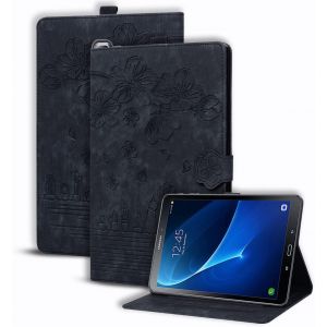 Tianyi-Coque Samsung Galaxy Tab A6 2016 10.1,Pu Cuir Cover Tablette Housse De Protection Samsung Tab A 10.1 2016,Porte-Crayons Portefeuille Tablet &Eacute;tui Pour Galaxy Tab A6 Sm-T580/Sm-T585,Noir - Neuf
