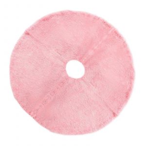 Jupe de sapin de No&euml;l rose paillet&eacute;e, tapis de base double couche en soie paillet&eacute;e de 89 cm, d&eacute;coration de f&ecirc;te pour la maison, compatible avec les sapins standards. - Neuf