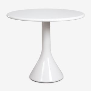 Table de cuisine ronde &Oslash;90 cm en ciment et fibre de verre Melody - Neuf
