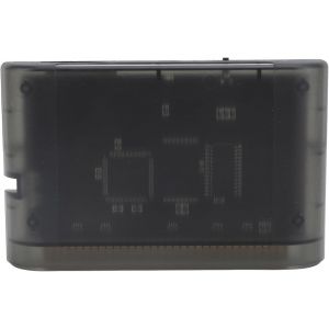 Carte de Jeu Rétro,Cassette Vidéo de Jeu Stable Power Easy Access Multifonction avec Une Carte Mémoire de 8 Go pour Les Accessoires de Jeu (Noir Transparent) - Neuf