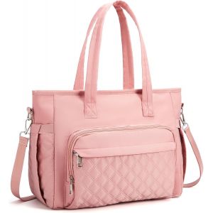 TZF-sacs isotherme repas femme,12L sacs lunch isotherme avec bandoulière ajustable et porte-bouteille,sac repas isotherme femme pour le travail,le pique-nique,le camping,la plage,Rose - Neuf