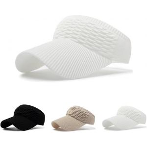 Kal-Chapeau Anti Uv Femme Visi&egrave;re Tricot&eacute;e Casquette Queue De Cheval Haute Protection Solaire Sport Running Golf Festival Plage &Eacute;t&eacute; Respirant Upf 50 Outdoor - Neuf