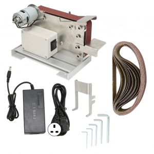 XYONG Mini ponceuse electrique a bande, accessoires de meuleuse de bureau, AC 110-240 V, prise UK 775 (100 W) - Neuf