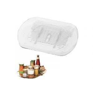 Plateau Tournant Rectangulaire Lazy Susan Pour R&eacute;frig&eacute;rateur Et Armoires - Neuf