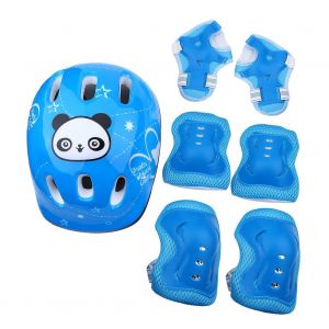 Lot De 7 Protections De Protection Pour Skateboard (Bleu) - Neuf