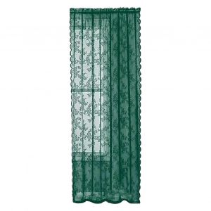 Rideau En Dentelle Transparent Universel Facile A Installer, Style Vintage Floral, Style Gothique, Pour Chambre A Coucher, Luxe, Filtrage De La Lumiere, Traitement De Fenetre - Neuf