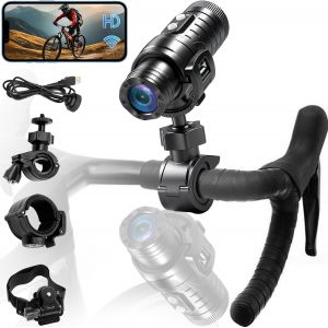 Subzonal-Camera Moto, Wifi &Agrave; Stabilisation Gyroscopique Camera Sport, 7 Heures D'enregistrement 1080p Hd & Ultra Grand-Angle 120&deg; Action Cam Ip66 R&eacute;sistant &Agrave; L'eau Pour V&eacute;lo/Moto - Neuf