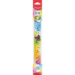 ERYI-- Règle Plate 30 Cm Twist`N Flex - Règle Incassable - Règle Souple Et Flexible - Gamme Mini Cute 279317 - Neuf