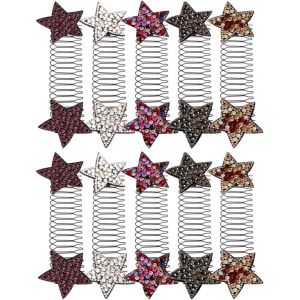 Kal-Lot De 10 Pinces &Agrave; Cheveux Pour D&eacute;corer Les Cheveux - Peigne Lat&eacute;ral - &Eacute;toile - Accessoire De Cheveux - C&eacute;l&eacute;brit&eacute; - Bandeau En Plastique - Neuf
