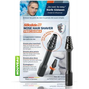 OAYEW-Pro Raseur - Tondeuse pour poils de nez pour hommes - &Eacute;limination des poils de nez - Lames de haute pr&eacute;cision de Solingen - avec prot&egrave;ge-lame - sans &eacute;lectricit&eacute; ni pile - Neuf
