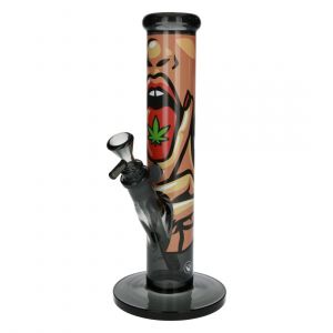 BANG EN VERRE FIRE-FLOW X BLACK LEAF 420 GIRL 30CM - Neuf