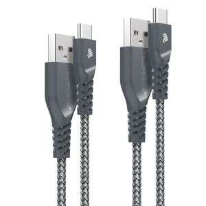 Thef-2 Pack (1m) Câble Usb C Tressé Chargeur/Transfert De Données Haute Durabilité Type C Kompatibel Mit Galaxy Tab S6 Lite, Tab A7 10.4"", T510, Tab A8 10.5"" Tab S8 Plus/Ultra S7 S6 S5e S4 S3 - Neuf