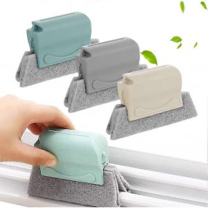 Brosse De Nettoyage De Rainure De Fen&ecirc;tre,Paquet De 3 Brosses &Agrave; Outils De Nettoyage De Vitres Portables Avec Tampons &Agrave; R&eacute;curer Pour La Salle De Bain De Cuisine,Fen&ecirc;tre Domestique Polyvalente - Neuf