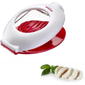 Mozzarella Cutter,Individual Tension Stainless Steel Cutting Wires,Plastic/Stainless Steel,Caprese,Red/White,11642260 - Neuf