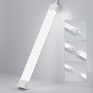 36W Neon Led 120Cm (1 Pc),4000Lm Connectable Tube Led,Blanc Froid(6000K) Reglette Led Ip65 Imperméable Luminaire Plafonnier Pour Garage Ateliers Sous-Sol Salle De Bain Bureau Parking - Neuf