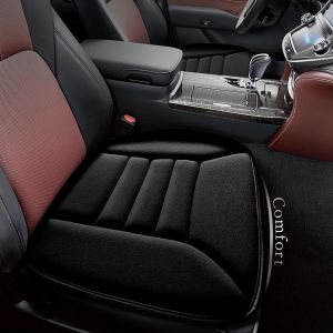 SUBZONAL-Coussin de Si&egrave;ge Auto avec Mousse &agrave; M&eacute;moire de Forme Confortable de 3 cm, Coussin de Chaise pour Voiture et Bureau (Noir) - Neuf