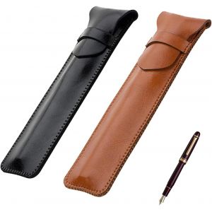MAA-2 Pièces Etui en Cuir pour Stylo, Pochette de Protection Vintage, Cas Titulaire pour Stylet, Fontaine, Crayon et Stylo Bille Apple - Neuf