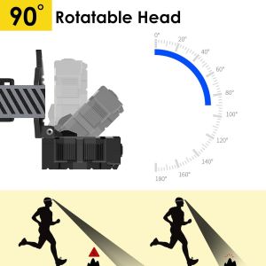 Lampe Frontale 10 Led Haute Puissance, 18 000 Lumens, Rechargeable Avec Lumi&egrave;re Rouge, 10 Modes, Crochets Pour Casque, Lumi&egrave;re Frontale Ipx5 &Eacute;tanche Pour Courir, Camping, P&ecirc;che - Neuf