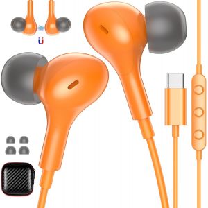 KALANKA-Ecouteurs Filaire USB C avec Microphone pour iPhone 17 Pro Max 16 15Plus, Casque USB Type-C pour xiaomi 17 ultrat Leica redmi Note 14 pro5g 14t 15 Ultra Pixel 9 10 9a Magic 7 Lite 400 200, Ar - Neuf