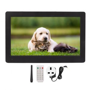 Cadre photo numerique 11,6 pouces, interface multimedia HD haute definition, cadre photo pour photos, 100-240 V, noir, prise britannique 100-240 V - Neuf