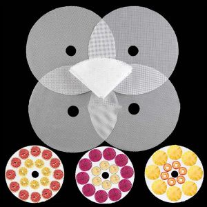 AYUHR-5 Pièces Feuilles Rondes de Déshydrateur de Silicone Feuilles de Déshydrateur de Fruits Tapis De Vapeur Fruits Antiadhésif Réutilisable Feuilles Déshydrateur Silicone pour Séchoir à Fruits - Neuf