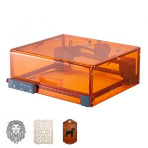 Graveur Laser 10 W avec Bo&icirc;tier-Duoku-Zone de Travail 30 x 30 cm-Vitesse de Gravure 7000 mm/min, pour Bois, Cuir, Verre, Papier - Neuf
