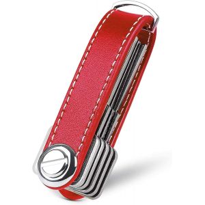 Ensemble De 2 Keychain En Cuir Rouge Pour Les Hommes, Amovible, Poche (Contenant De 10 À 12 Touches). - Neuf