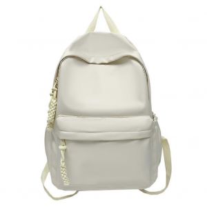 Les femmes du Stade de Sac &agrave; dos pour les &Eacute;tudiants, Nylon Sac &agrave; Bandouli&egrave;re, de Grande Capacit&eacute;, Blanc, Lisse fermeture &agrave; Glissi&egrave;re - Neuf