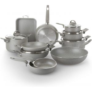 Subzonal-Ensemble De Casseroles Pour Plaques De Cuisson Traditionnelles, Antiadh&eacute;sives, Batterie De Casseroles, Cuisson Saine, Rapide Et Uniforme. Fabriqu&eacute; En Italie. (16 Pi&egrave;ces) - Neuf