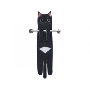 Essuie-Mains &Agrave; Suspendre Pour Chat, Pour La Cuisine Et La Salle De Bain, Serviettes Absorbantes Pour Le Visage Avec Fermeture &Agrave; Bouton-Pression - Neuf