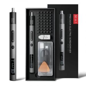 Jeu de tournevis électriques de précision 50 en 1, avec couple à 3 vitesses, embouts Torx Phillips magnétiques réglables pour iPhone, ordinateur portable, montre, PC-50 en 1 pro - Neuf
