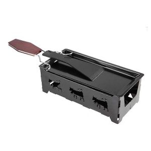 Fromage portable - Ensemble de plaque de cuisson antiadhésive,Outil de cuisson à la maison avec poignée en bois,Fromage - Neuf