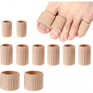 Lot De 10 Protège-Orteils, Tube De Coussinet En Gel Souple Pour Cors, Callosités Et Oignons, 3 Tailles - Neuf
