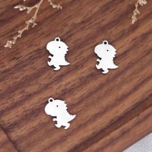 Mini Breloques Animaux En Acier Inoxydable Pour Bricolage, Bracelets À Glands, Bijoux Exécutifs, Pendentif Loup, Renard, Singe, Chameau, Dragon, Lézard, En Vrac, 3 Pièces--Pa1816 - Neuf