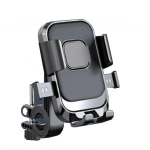 Support de telephone moto en alliage de carbone avec amortisseur de vibrations pour telephones de 4,7 et 7,2 pouces, rotation a 360°, base en U et fixation rapide. - Neuf
