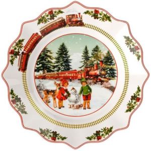 Kalanka-- Annual Christmas Edition Assiette 2025 24 Cm Multicolore, Assiette Noël, Assiettes Festive, Pièce À Collectionner, Vaisselle Céramique, Vaisselle De Noël, Porcelaine Premium - Neuf