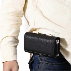 T&eacute;l&eacute;phone de la Poche de l'&Eacute;tui Pour iPhone 14 Pro Max 13 Pro Max 12 Pro Max Galaxy S23 Ultra Note 20 Ultra Avec porte-monnaie Clip de Ceinture - Neuf