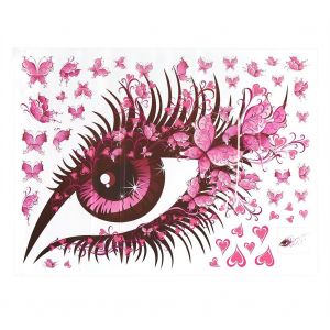 Hjlian Autocollants Muraux Impermeables En Pvc Avec Motifs D'yeux, Affiches Amovibles, Decoration Murale Pour Salon, Tv - Neuf