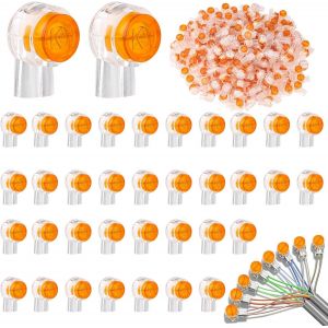 400 Pi&egrave;ces Connecteurs De C&acirc;ble, K1 Connecteurs Transparent, Connecteurs De C&acirc;ble T&eacute;l&eacute;phonique &Eacute;tanche, Connecteur Telephone Pour C&acirc;ble De Donn&eacute;es C&acirc;ble T&eacute;l&eacute;phone - Neuf