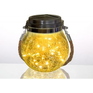 Lampe Solaire Ext&eacute;rieur Suspendu, Lanternes D'ext&eacute;rieur Sph&eacute;rique En Verre Ip65 &Eacute;tanche Pour Jardins, Cours, Arbres, V&eacute;randas, Pavillons, Terrasse, Ramadan, No&euml;l (Lumi&egrave;re Chaude) - Neuf