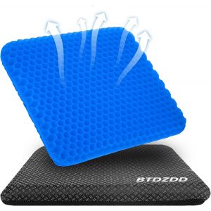 Coussin De Si&egrave;ge En Gel &Agrave; M&eacute;moire,Coussin En Gel,Coussin Chaise Ergonomique Orthop&eacute;dique Pour Bureau,Voiture,Fauteuil Roulant,Coussin Coccyx Anti-Escarres - Neuf